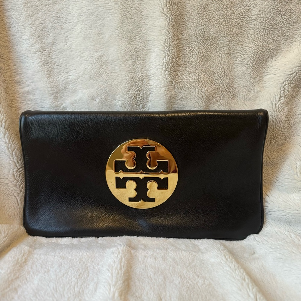 Tory Burch leather clutch